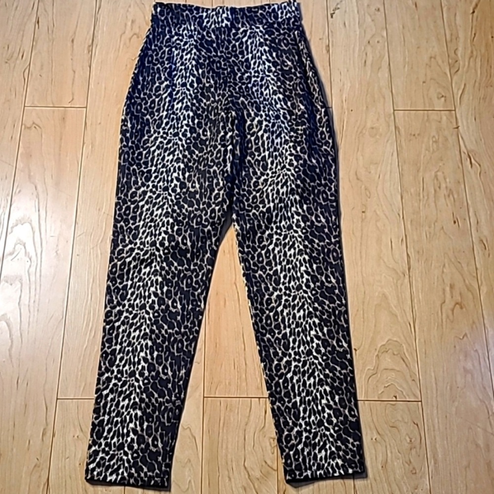 Vixen by Micheline Pitt Leopard Print Trousers